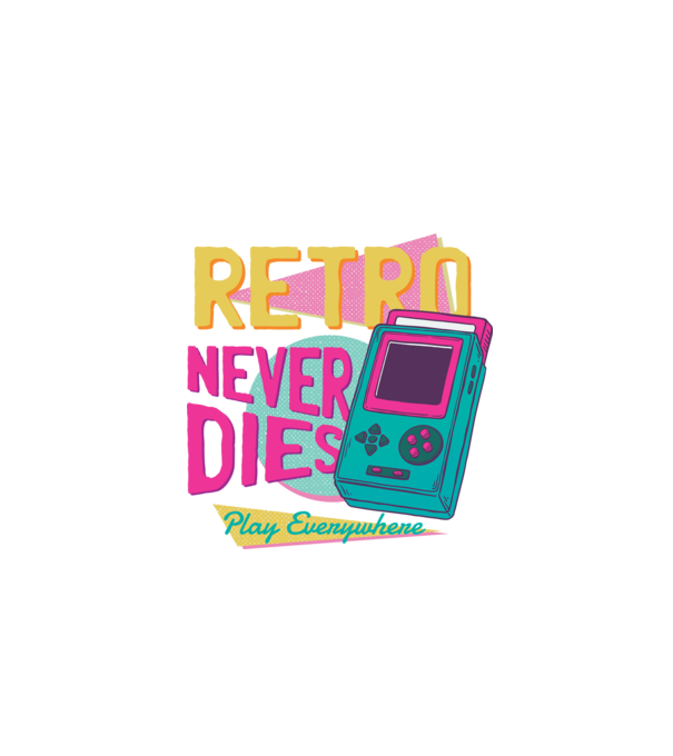 Retro Gameboy model negru pe tricou