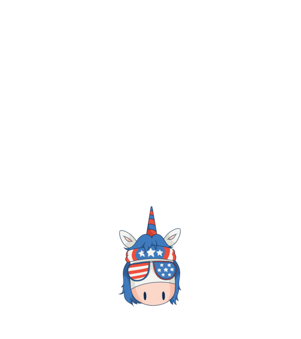 SUA unicorn model negru pe tricou