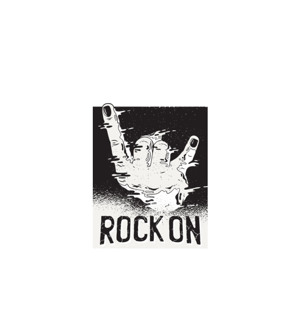 Rock On model gri pe tricou