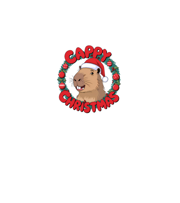 Cappy Christmas 1 model alb pe tricou
