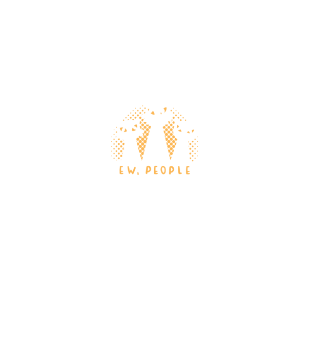 ew, people model negru pe tricou