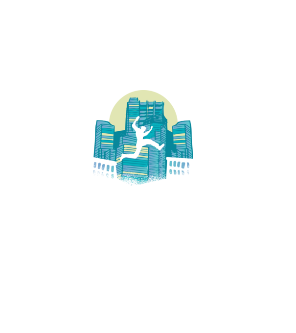 Parkour model negru pe tricou
