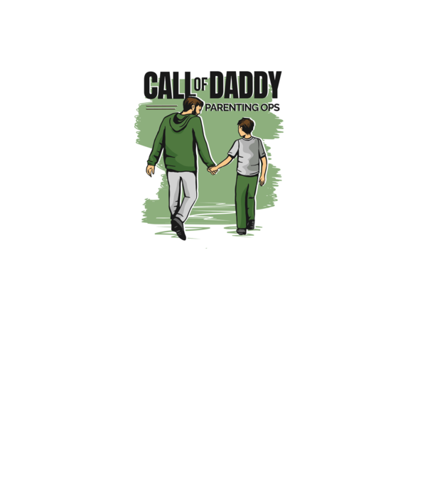 Call of Daddy - Pentru tata model gri pe tricou