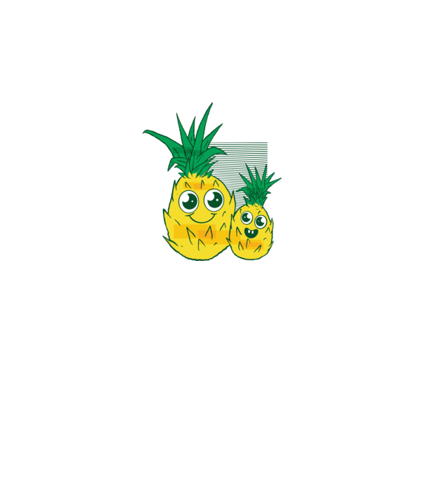 Familie Ananas model gri pe tricou