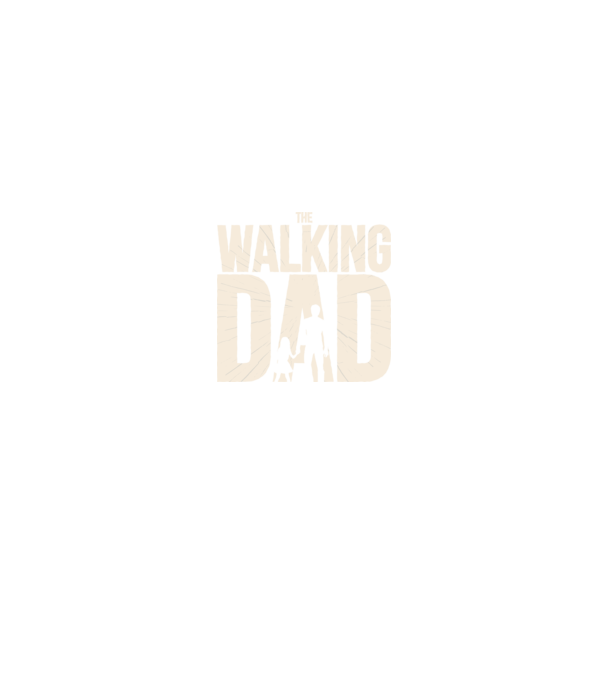 The Walking Dad model negru pe tricou