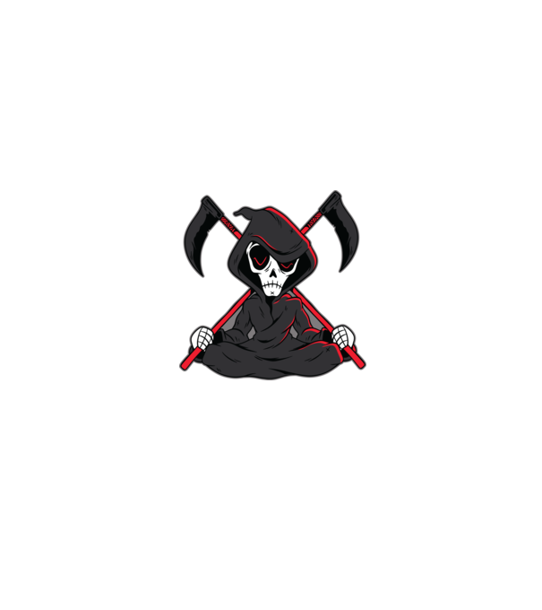 Moartea - Grim Reaper model negru pe tricou