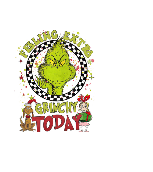 Feeling extra Grinchy today - Grinch model negru pe tricou