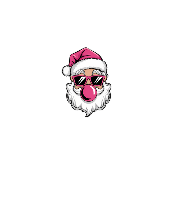 Bubble gum Santa 2 model negru pe tricou