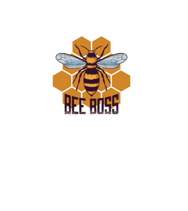 Bee Boss Șef Apicultor model alb pe tricou