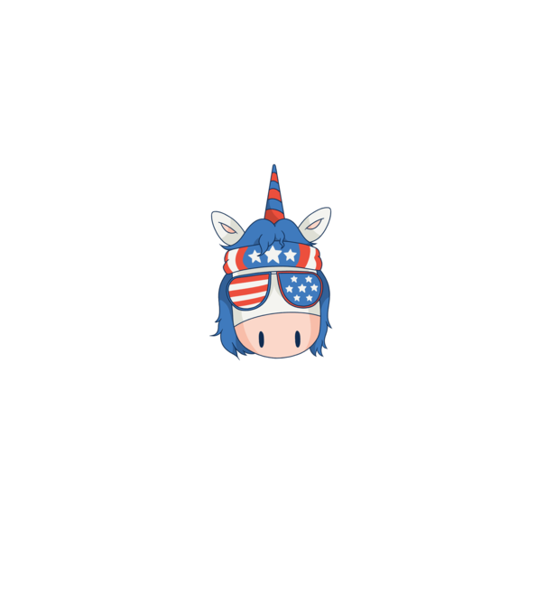 SUA unicorn model negru pe tricou