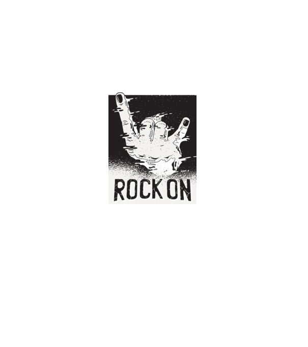Rock On model gri pe tricou