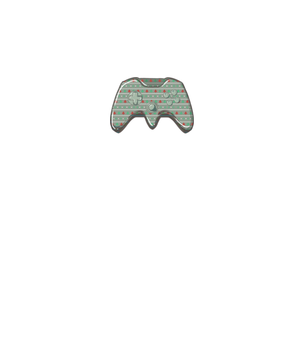 Controler Gamer Crăciun model alb pe tricou