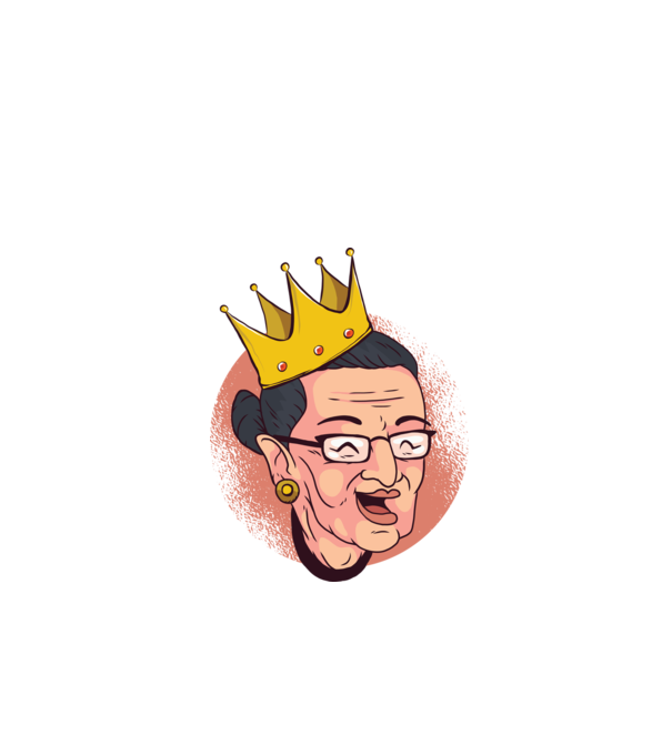 Ruth Bader Ginsburg model negru pe tricou