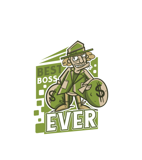 Best Boss Ever - Cel mai bun șef model alb pe tricou