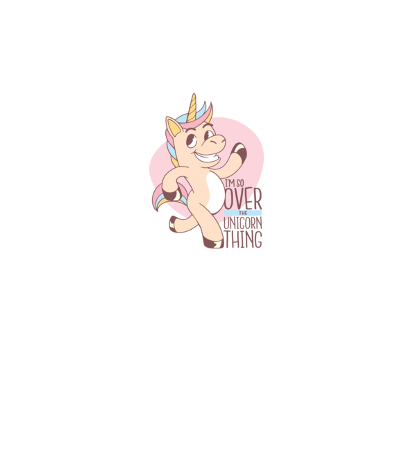 Am trecut de mult peste perioada de Unicorn model alb pe tricou