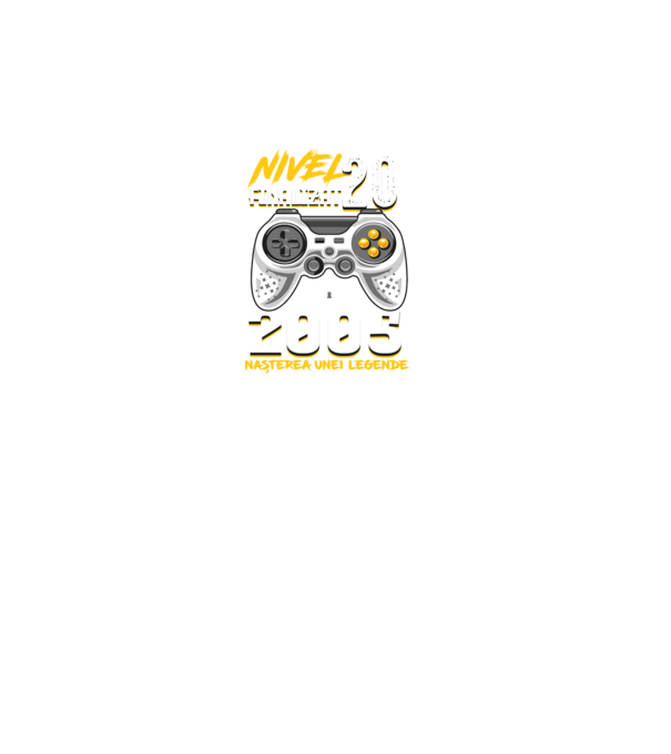 Nivel Finalizat 20 2005 model negru pe tricou