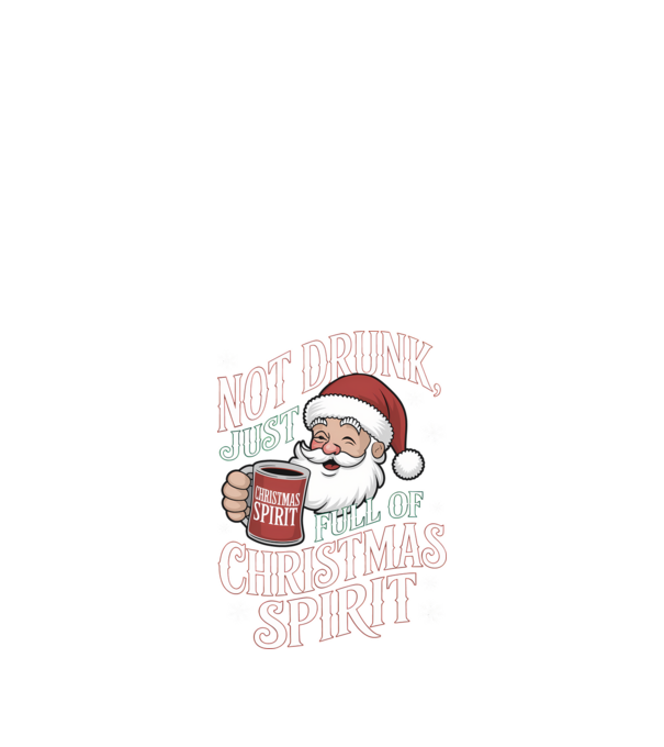 Christmas Spirit Santa model negru pe tricou
