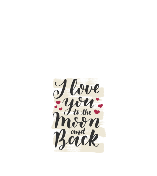 'I love you to the moon and back tricou drăguț Valentine''s Day' model nisipiu pe tricou