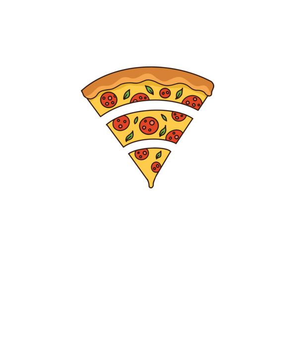 Felie de pizza Wifi model turcoaz pe tricou