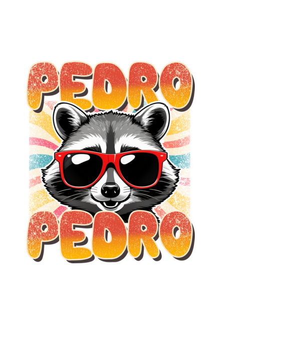 Pedro Pedro groovy retro model negru pe tricou