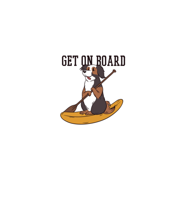 Câine vâslind model albastru deschis pe tricou