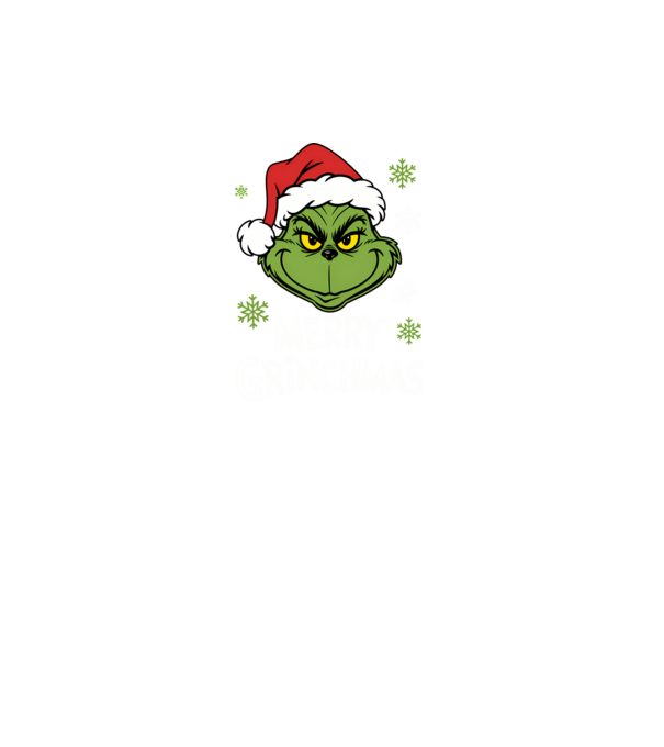 Merry Grinchmas Negru model negru pe tricou