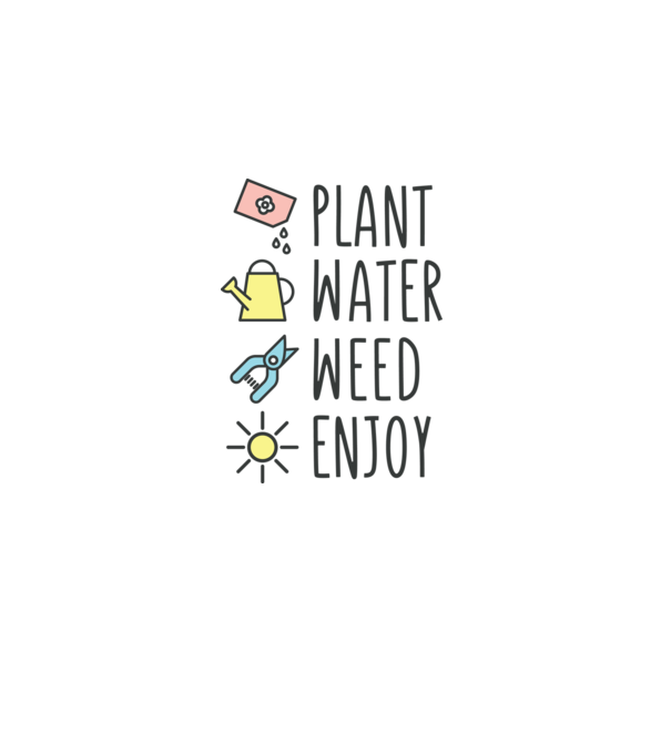 Plant Water Weed Enjoy model gri pe tricou