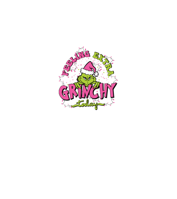 Feeling extra Grinchy today model albastru închis pe tricou