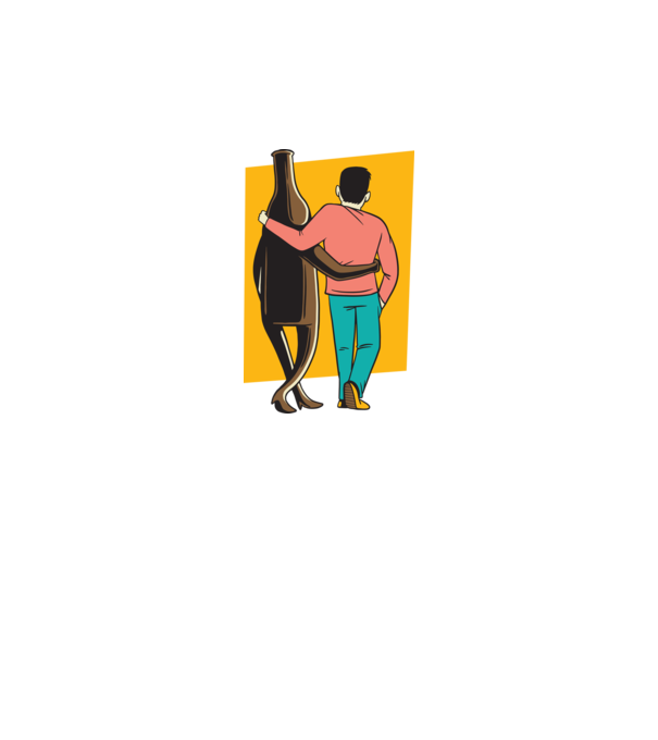 Amici de pahar model gri pe tricou