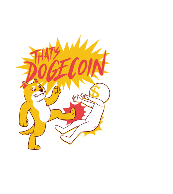 Thats Dogecoin model negru pe tricou