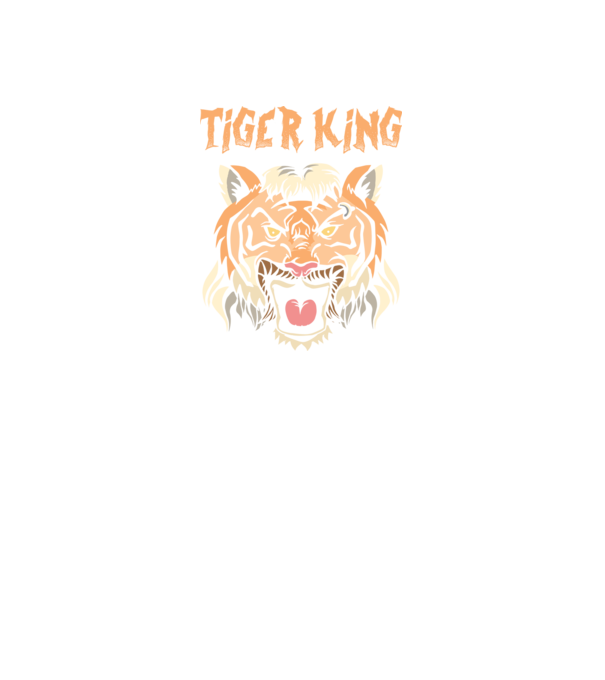 Tiger King model negru pe tricou