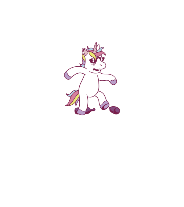 Mahmureală unicorn model gri pe tricou