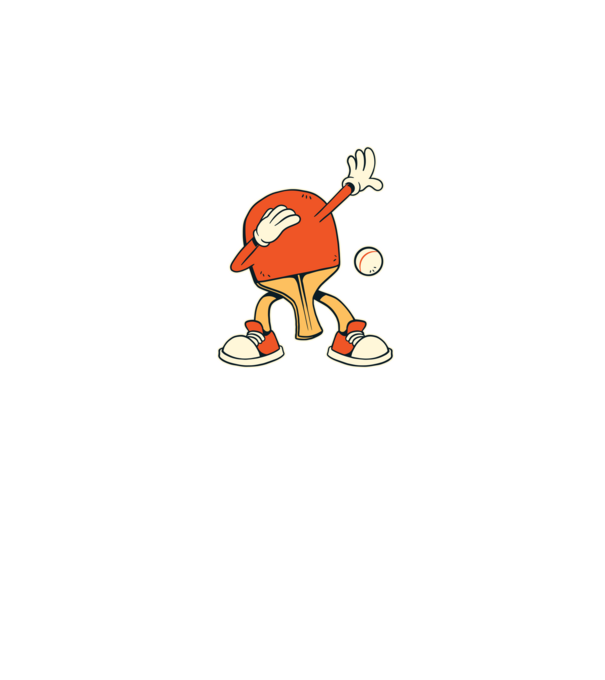 Ping Pong DAB model albastru închis pe tricou