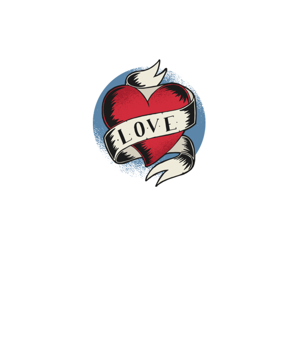 'Love Tatuaj pentru Valentine''s Day' model negru pe tricou