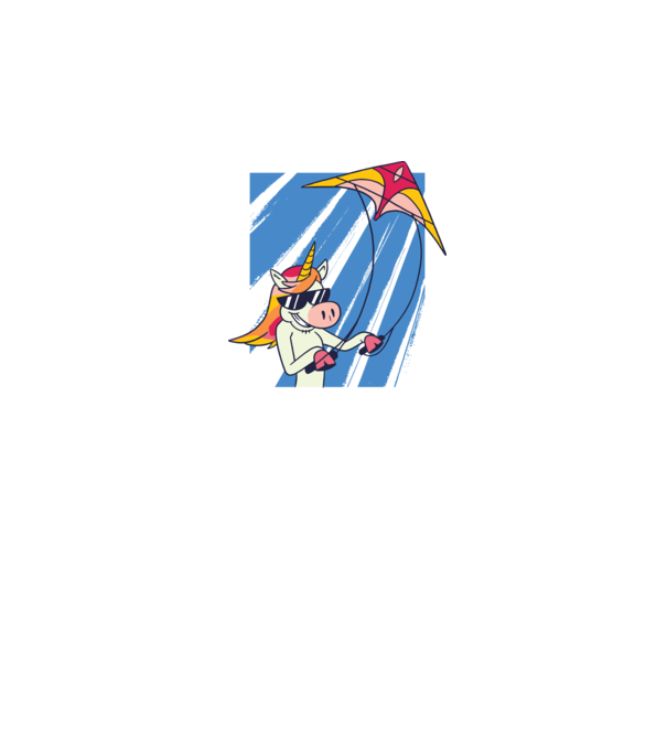 Unicorn lansează zmeie tricou drăguț model roz pe tricou