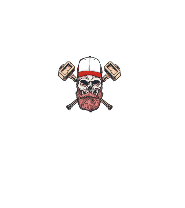 Craniu Viking model gri pe tricou