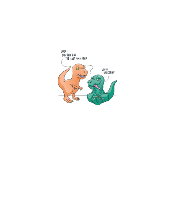 Tricou cu Dinozaur amuzant model alb pe tricou