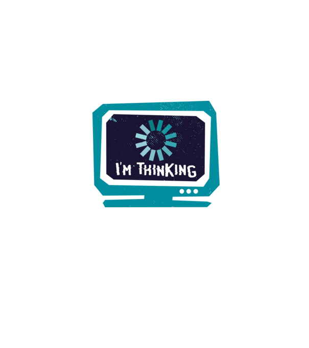 'I''m thinking Mă gândesc' model gri pe tricou