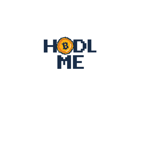 Hodl Me Bitcoin model alb pe tricou
