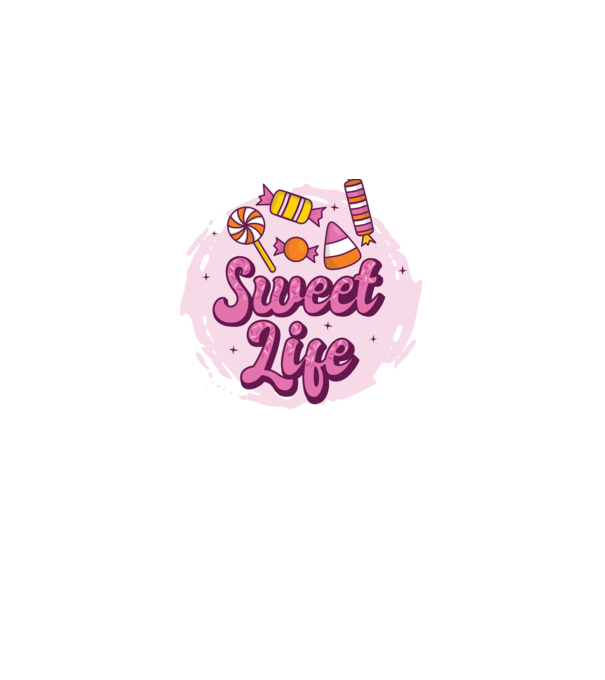 Sweet Life - Viață dulce model mov pe tricou
