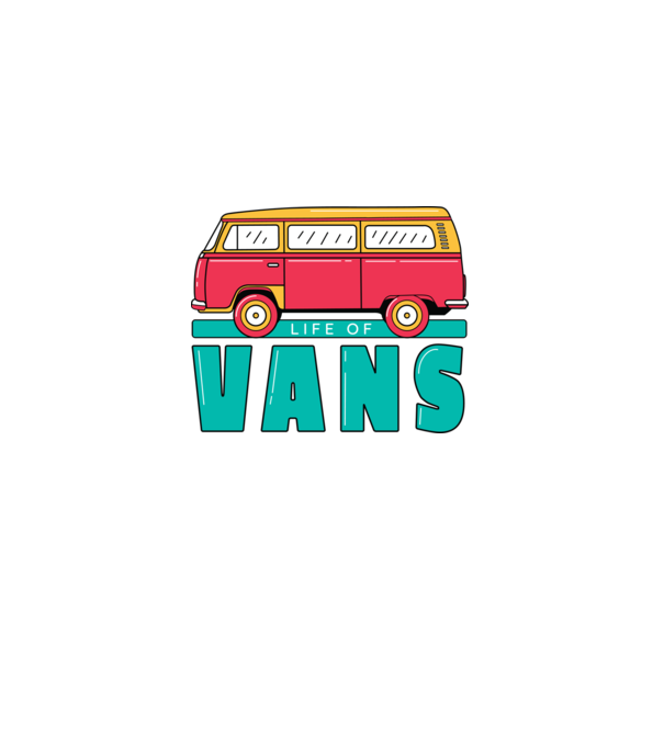 Life of Vans model alb pe tricou