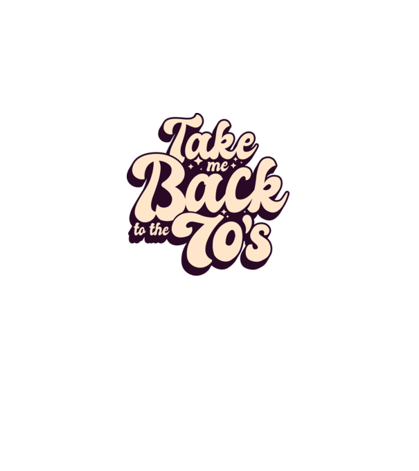 'Retro - Take me back to the 70''s' model albastru regal pe tricou