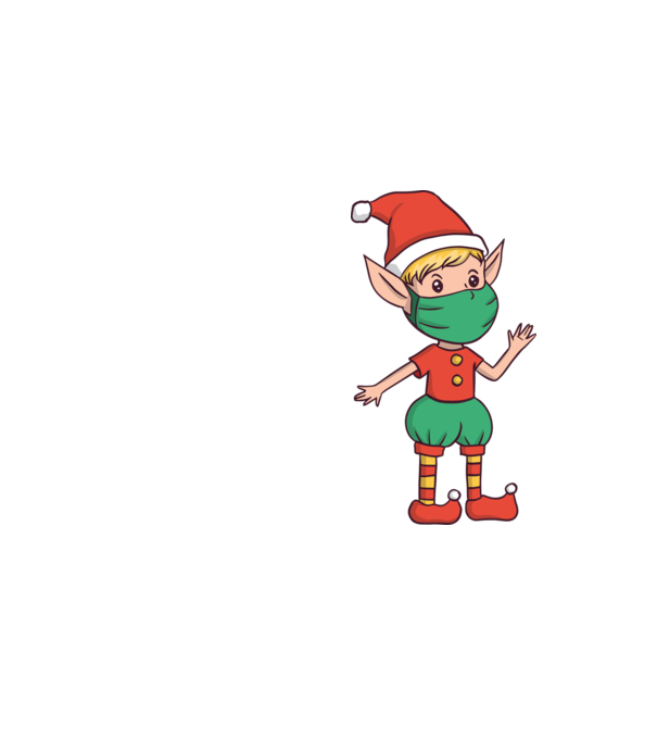Elf cu mască model galben neon pe tricou