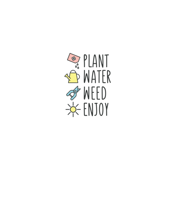 Plant Water Weed Enjoy model gri pe tricou