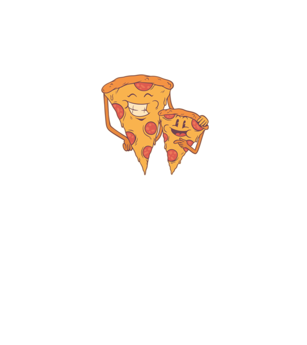 Familie Pizza model roz pe tricou