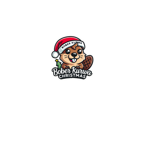 Bober Kurwa Christmas 1 model gri pe tricou