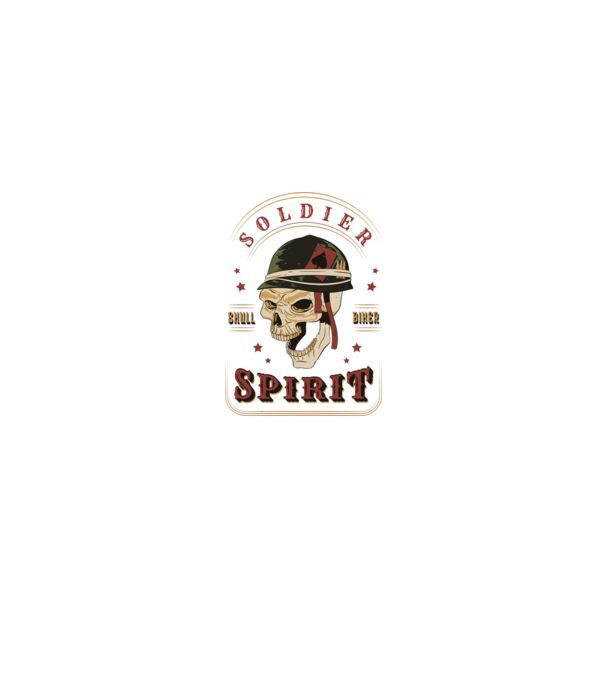 Soldat Craniu model negru pe tricou