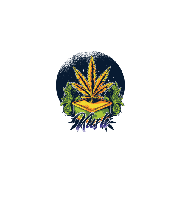 Marijuana Kush model verde pe tricou