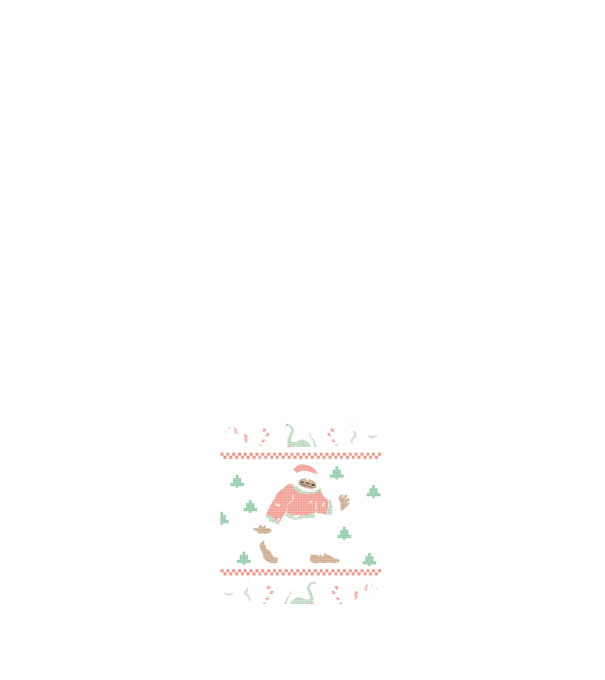 Ugly Sweater Yeti model negru pe tricou