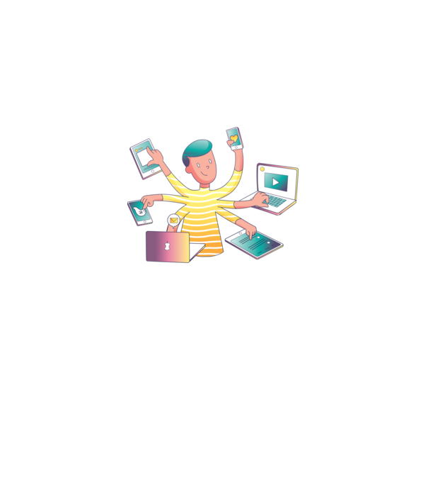 Oamenii multitasking sunt generația viitoare model albastru regal pe tricou